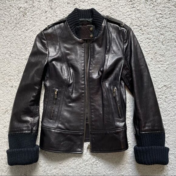 Mackage Jenny leather bomber  jacket - Picture 12 of 16